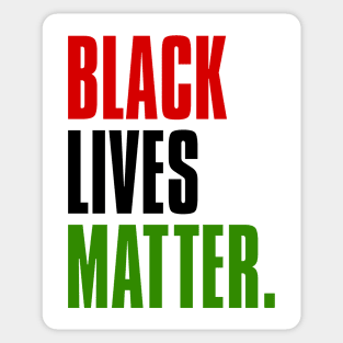 BLACK LIVES MATTER. unia Sticker